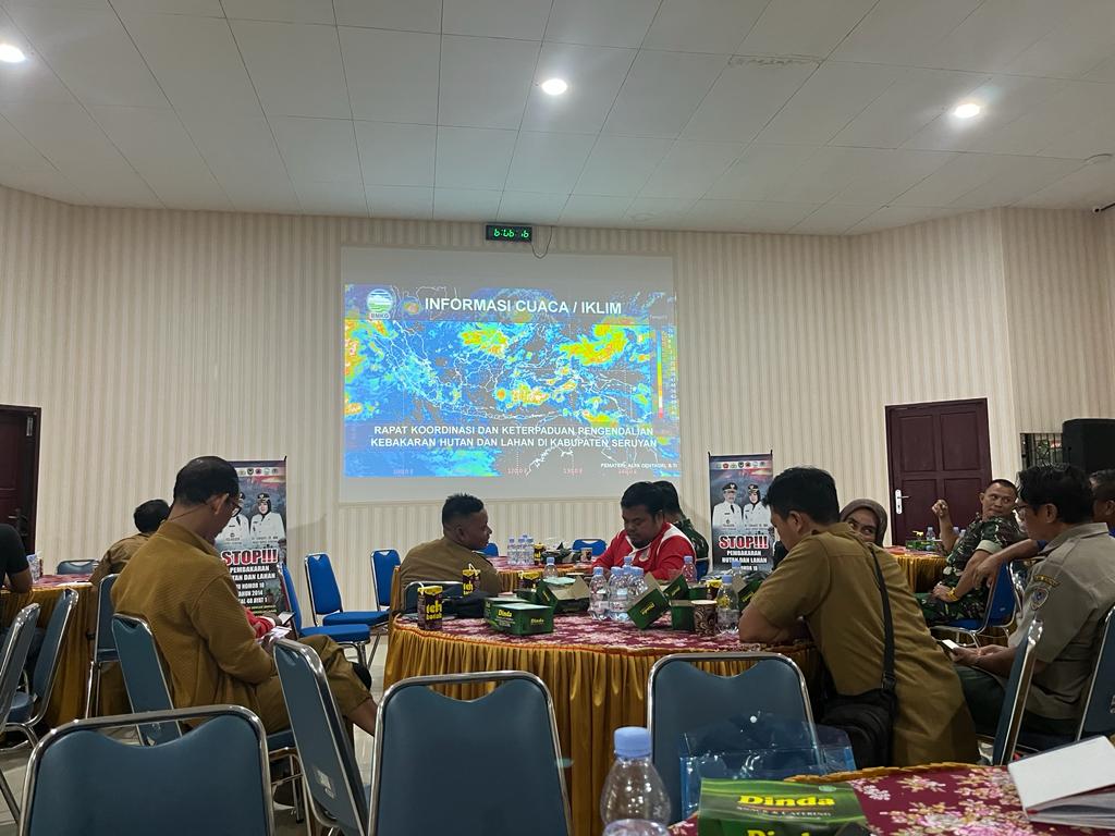 Rapat Koordinasi dan Keterpaduan Pengendalian Kebakaran Hutan dan Lahan di Kabupaten Seruyan