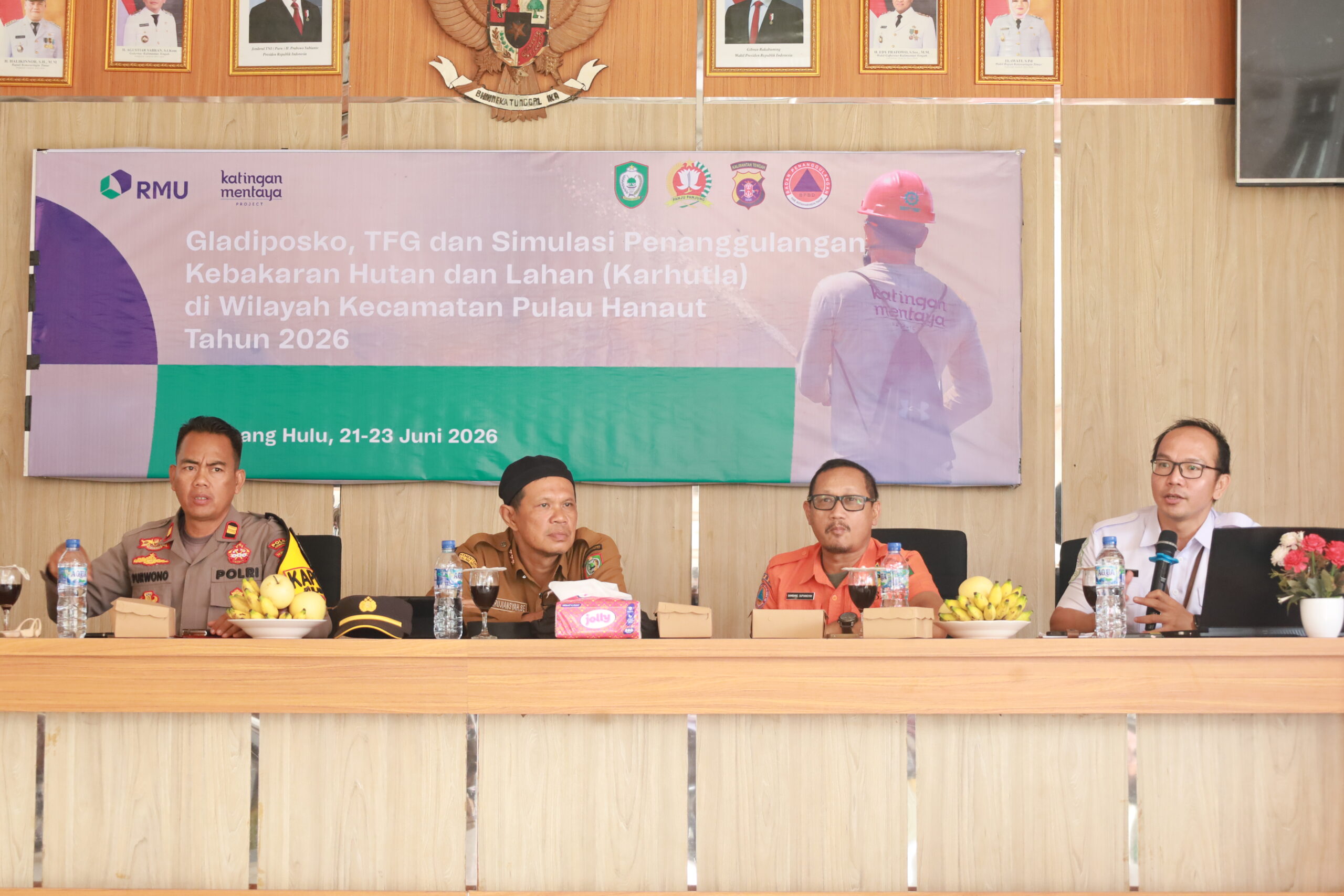 Perkuat Sinergi, BMKG Kotim Hadiri dan Berikan Edukasi di Gladiposko Karhutla Kec. Pulau Hanaut
